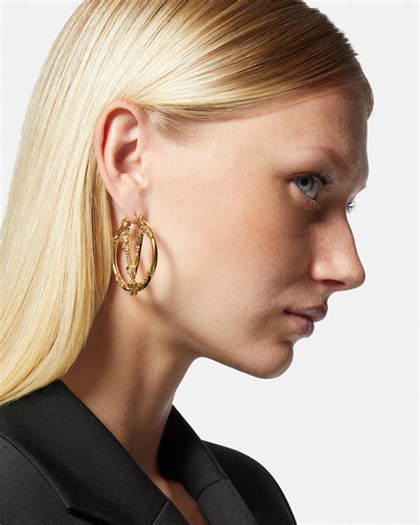 versace earrings hoops